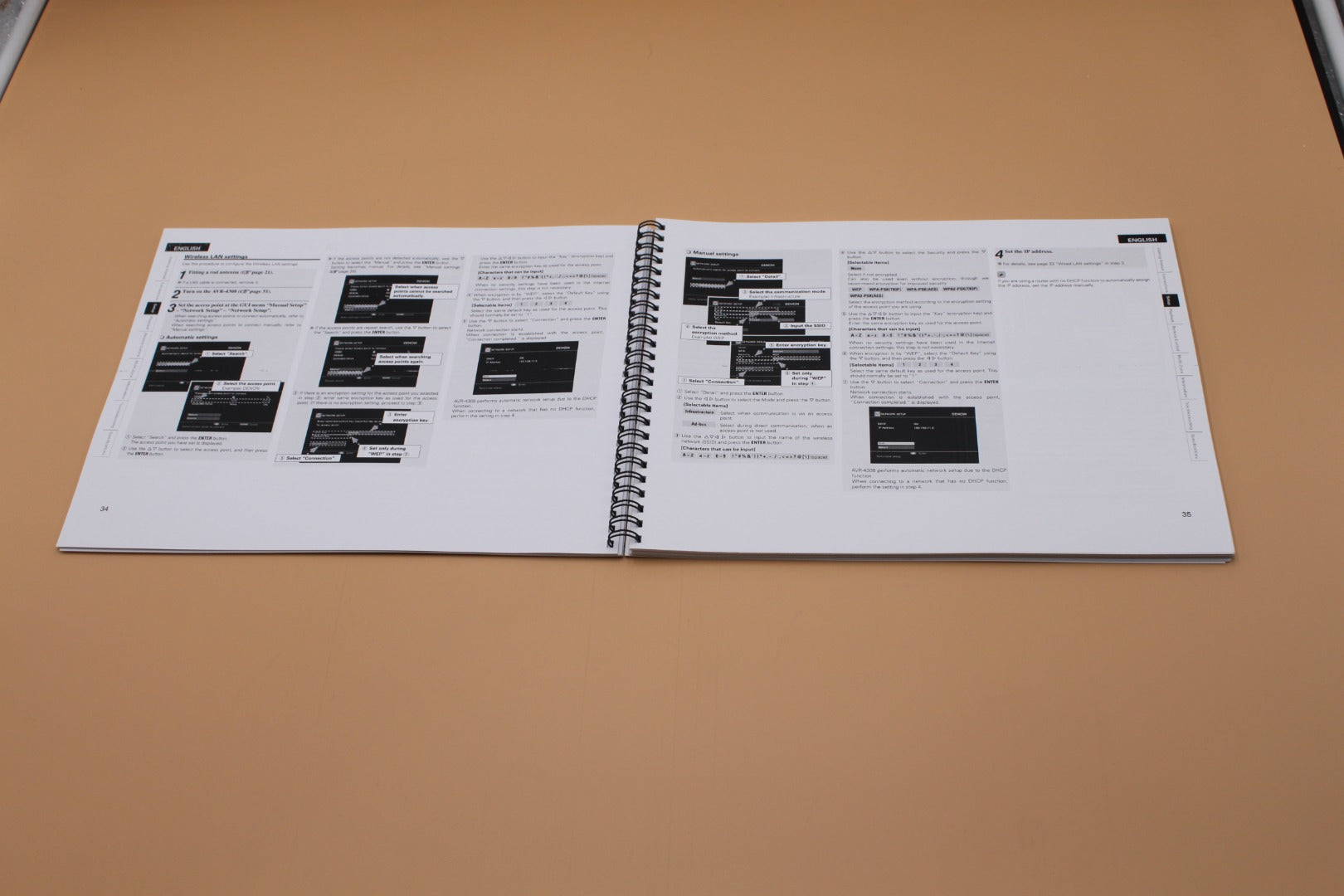 Denon AVR-4308 AV Receiver Owners Manual 119 Pages & clear cover