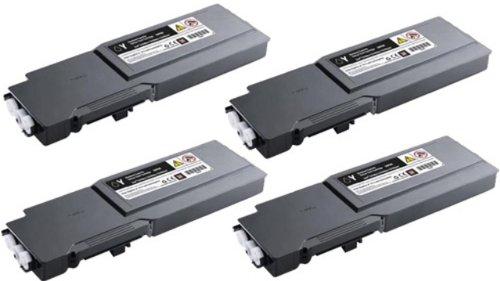 TM-toner ? Remanufactured Toner Cartridges Replacement for Dell 3760/3765 Set (Black, Cyan, Yellow, Magenta) 331-8429, 331-8432, 331-8430, 331-8431
