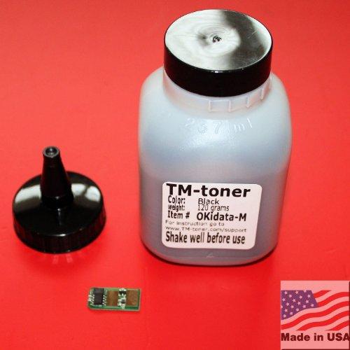 TM-toner ? With chip 120g Toner Refill Kit for 44574701 Black Laser Toner Cartridge for the MB461 MFP, MB471, MB471W, B411d, B411dn, B431d and B431dn Printers