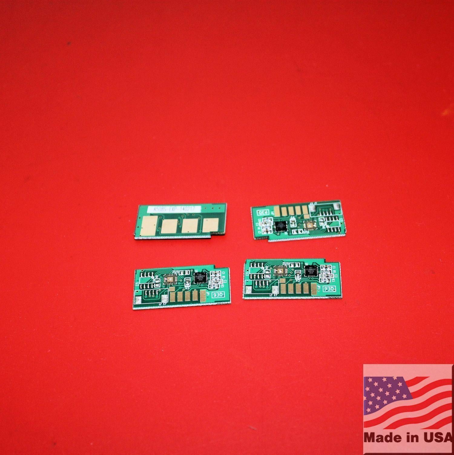TM-toner ? 4 Toner Reset Chips for Samsung CLT-508L CLX-6220FX 6250 CLP-620 CLP-670 Refill CLT-K508L, CLT-C508L, CLT-M508L, CLT-Y508L, CLT-K508S, CLT-C508S, CLT-M508S, CLT-Y508S
